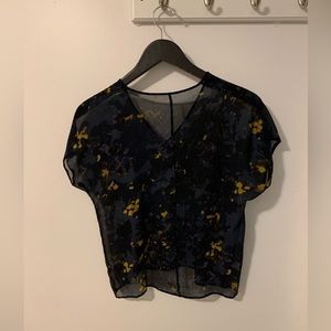 Rachel Mara - Sheer 100% silk t-shirt blouse